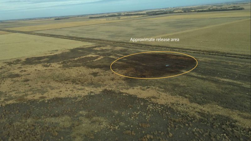 The Keystone Pipeline spill on November 16, 2017. Photo Courtesy of KSFY via TransCanada